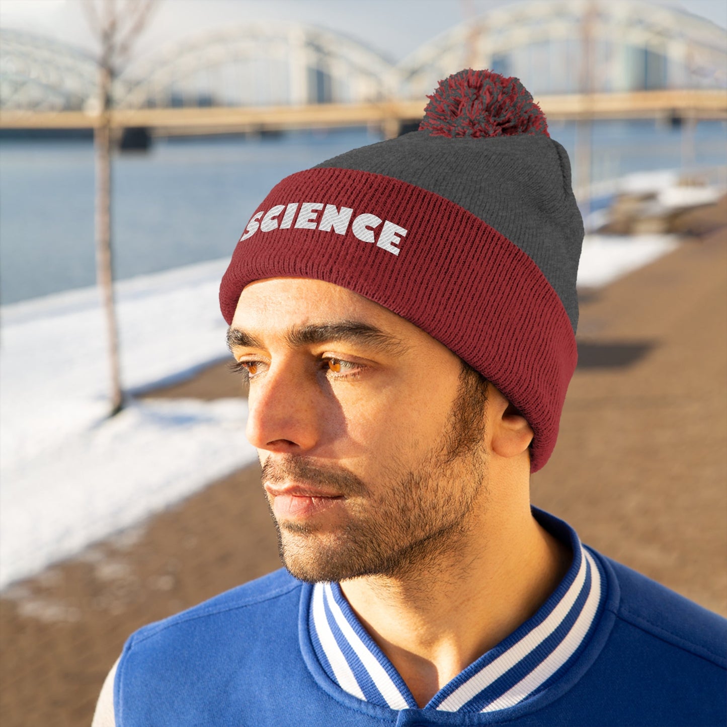 Science Pom Pom Beanie | Great gift for the scientist, teacher or other brilliant people