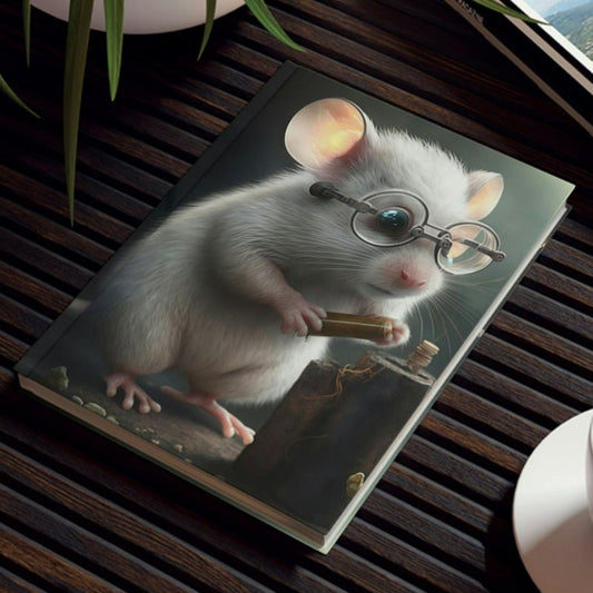 Scientist Mouse Hard Backed Journal