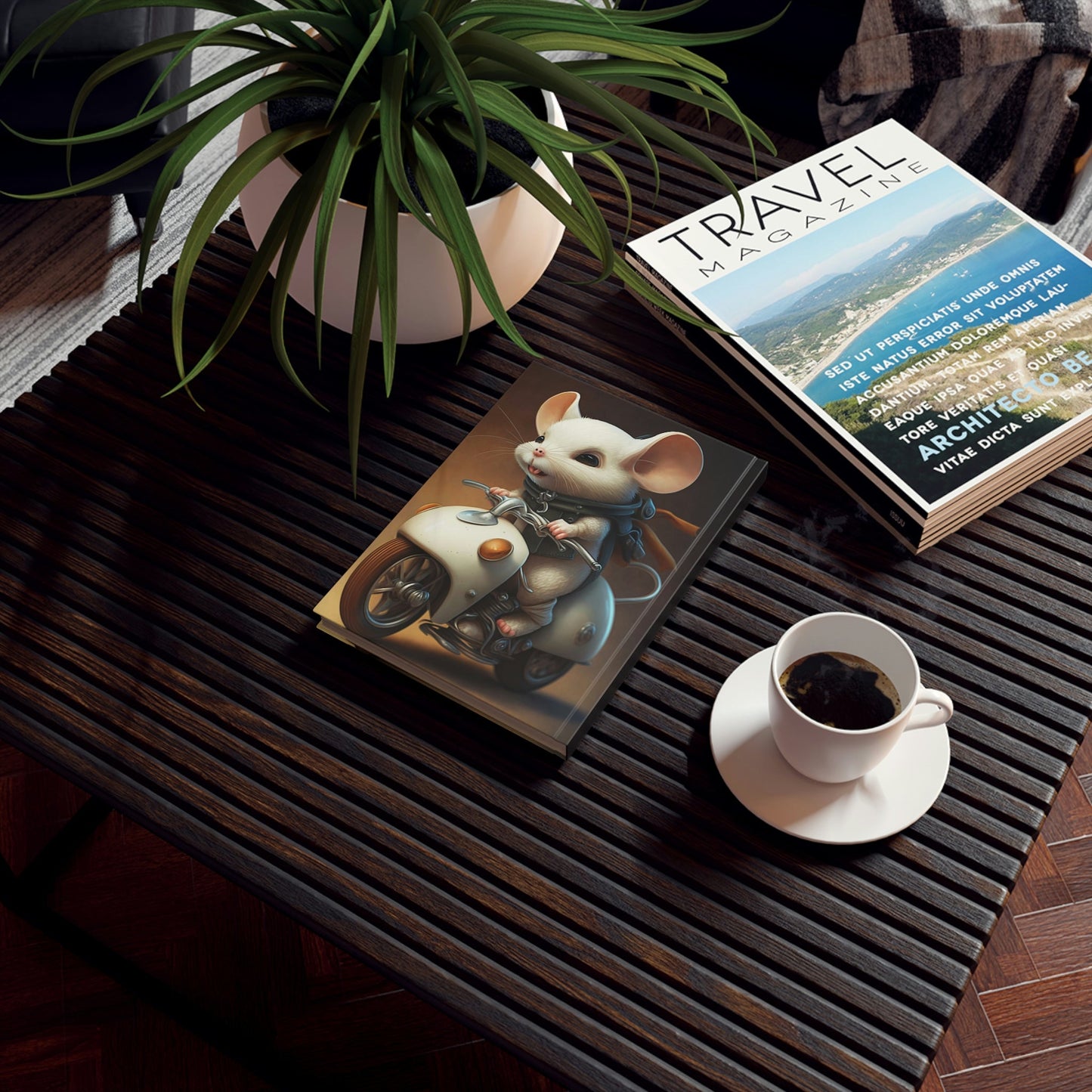 Scooter Mouse Hard Backed Journal