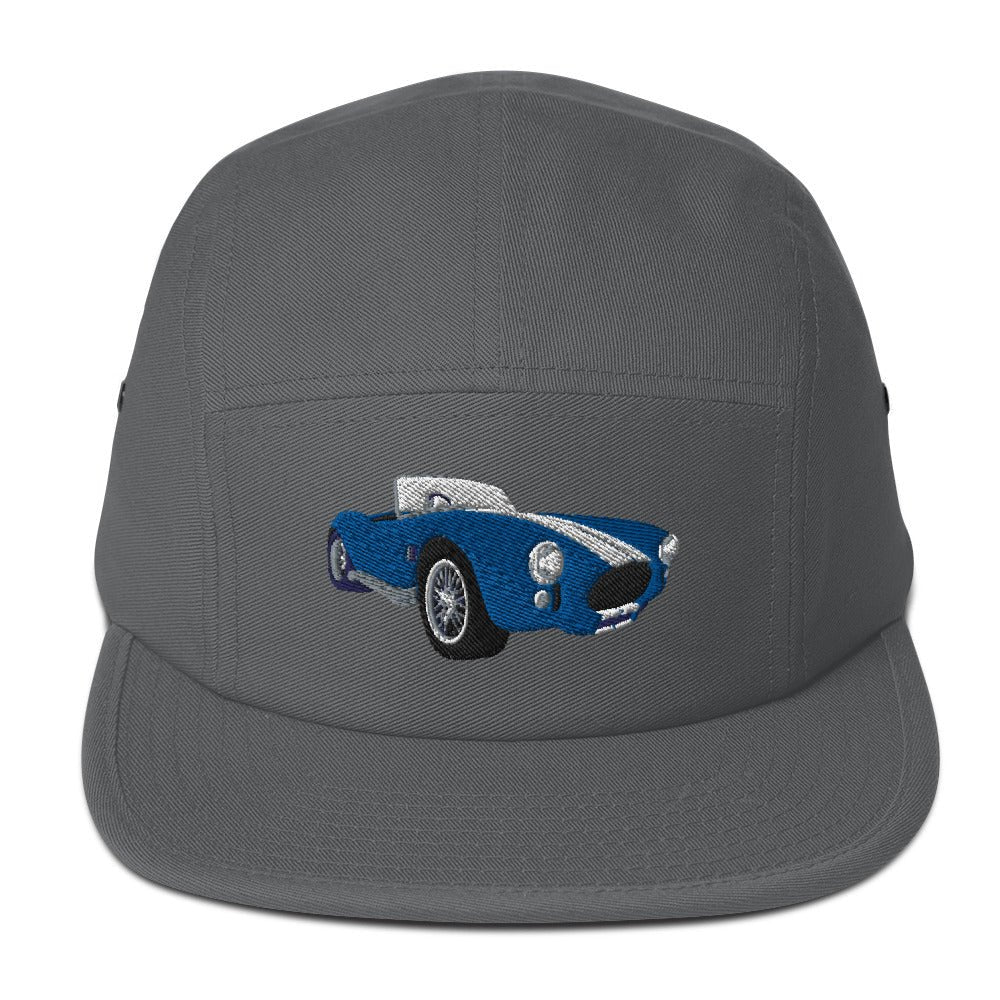 Shelby AC Cobra 5 Panel Camper Hat for the Classic Car Road Rally Enthusiast