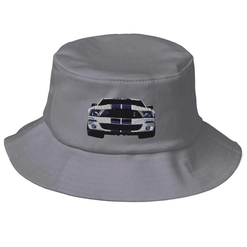 Shelby Mustang GT 500 Old School Bucket Hat for the Classic Car Road Rally Enthusiast
