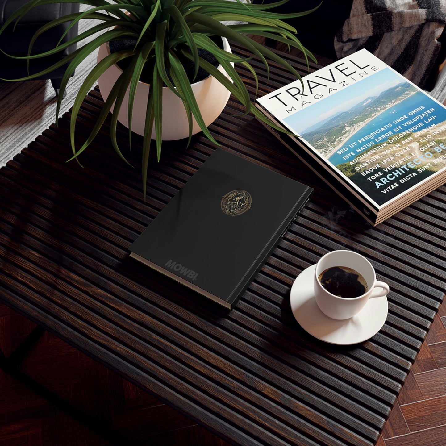 Siamese Cat Notebook - Modern - Cat Inspirations - Hard Backed Journal
