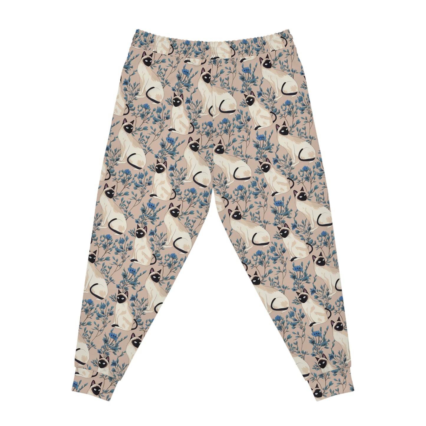 Siamese Cats Pattern Athletic Joggers