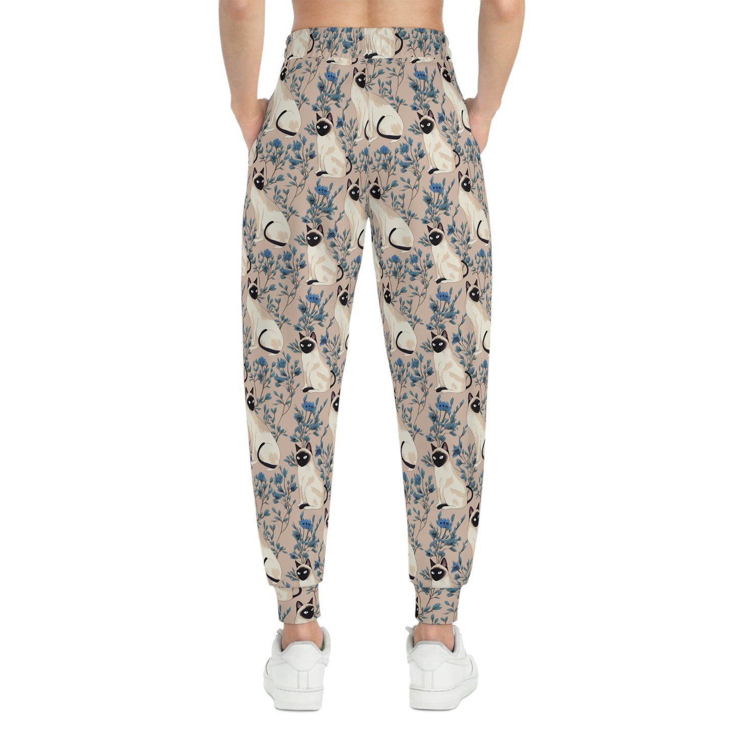 Siamese Cats Pattern Athletic Joggers