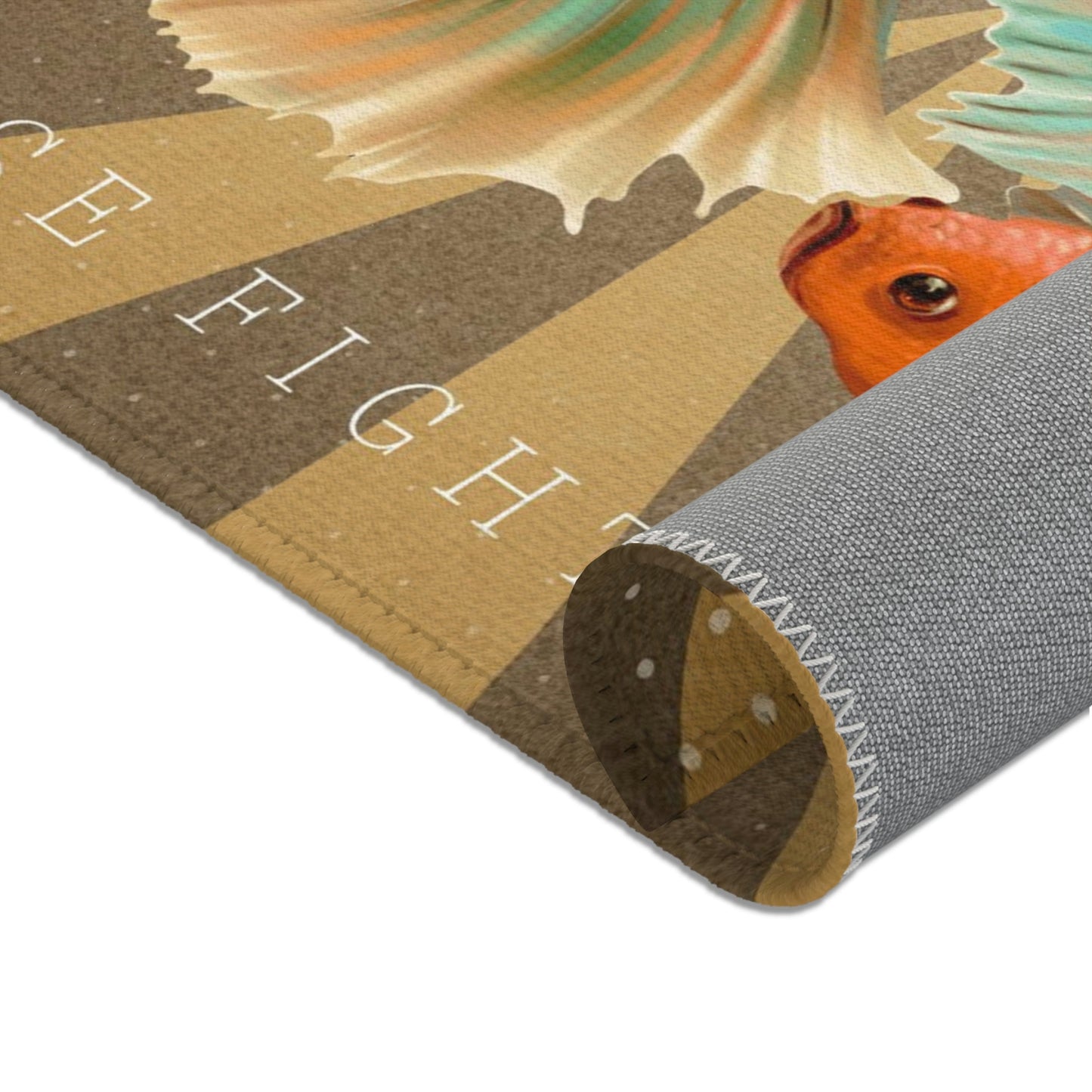Siamese Fighting Fish Area Rug