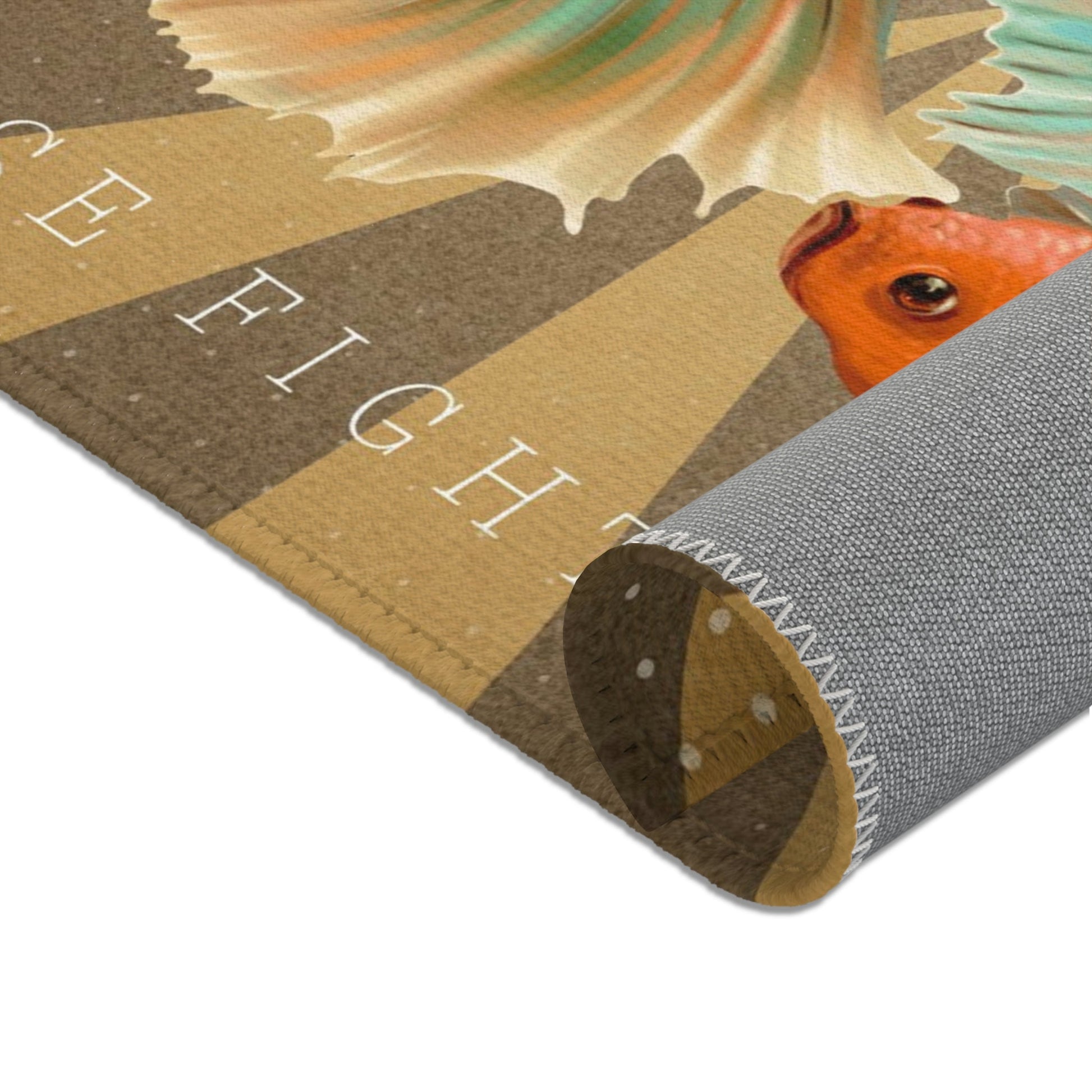 Siamese Fighting Fish Area Rug