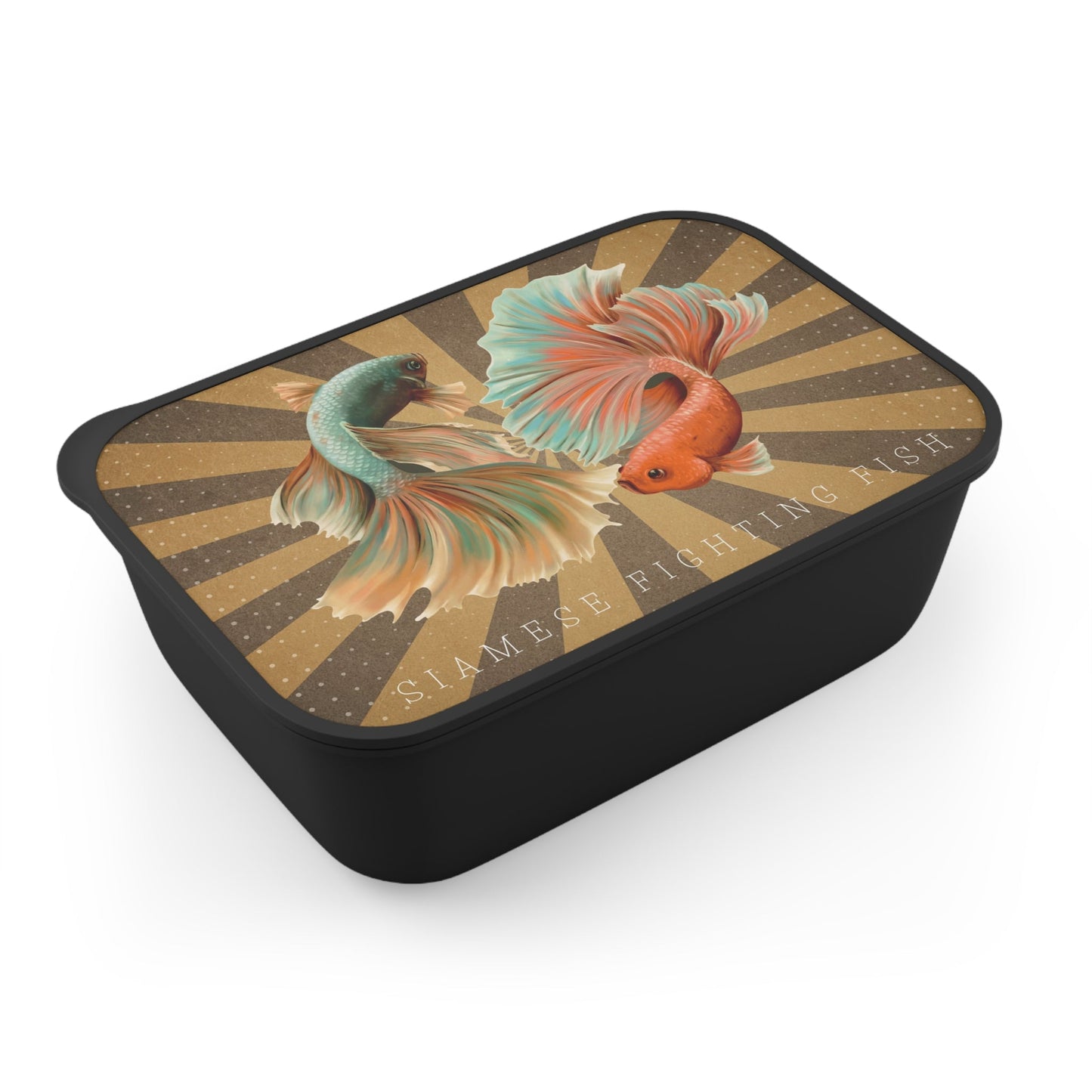 Siamese Fighting Fish (Bettas) | PLA Bento Box with Band and Utensils
