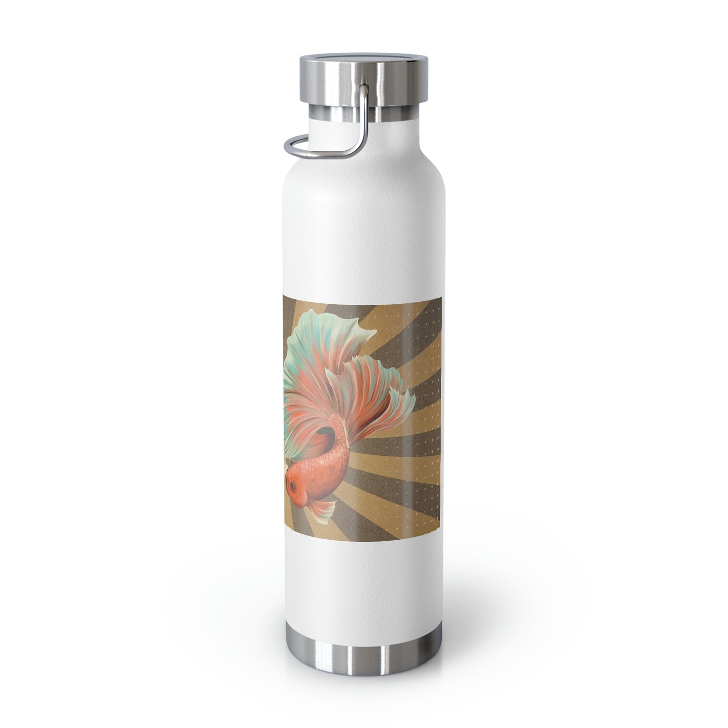Siamese Fighting Fish | Copper Vacuum Insulated Bottle, 22oz