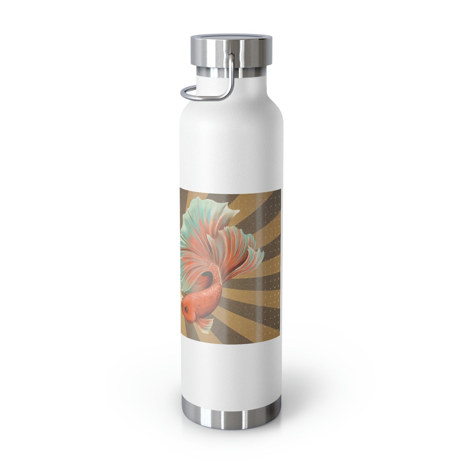 Siamese Fighting Fish | Copper Vacuum Insulated Bottle, 22oz