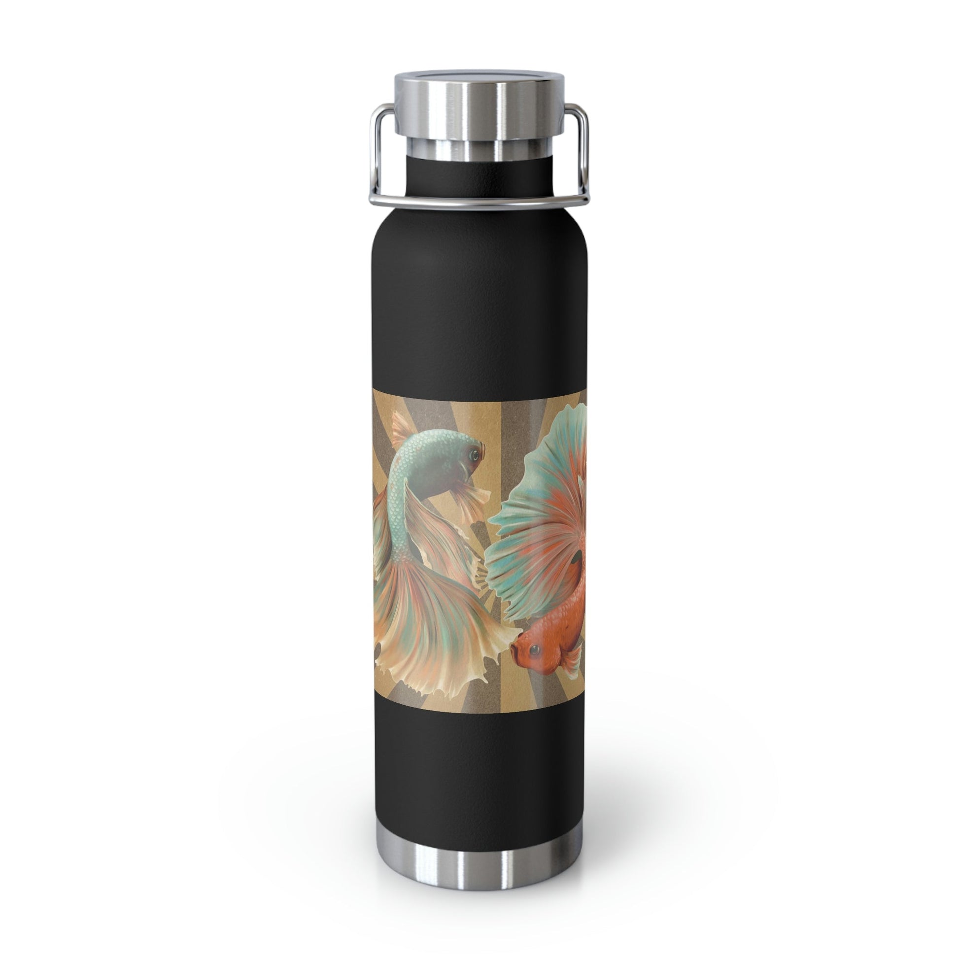 Siamese Fighting Fish | Copper Vacuum Insulated Bottle, 22oz