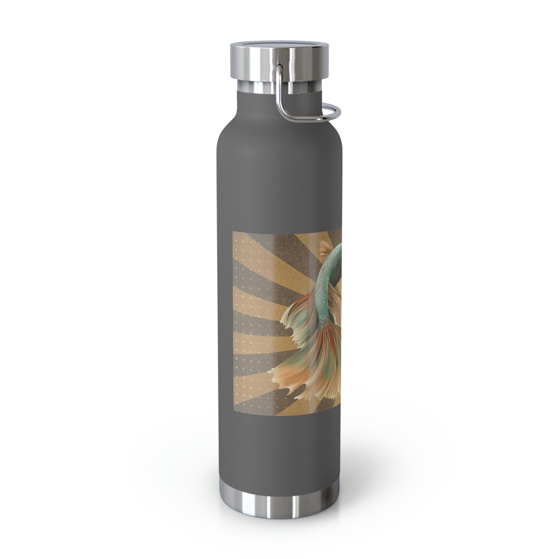 Siamese Fighting Fish | Copper Vacuum Insulated Bottle, 22oz