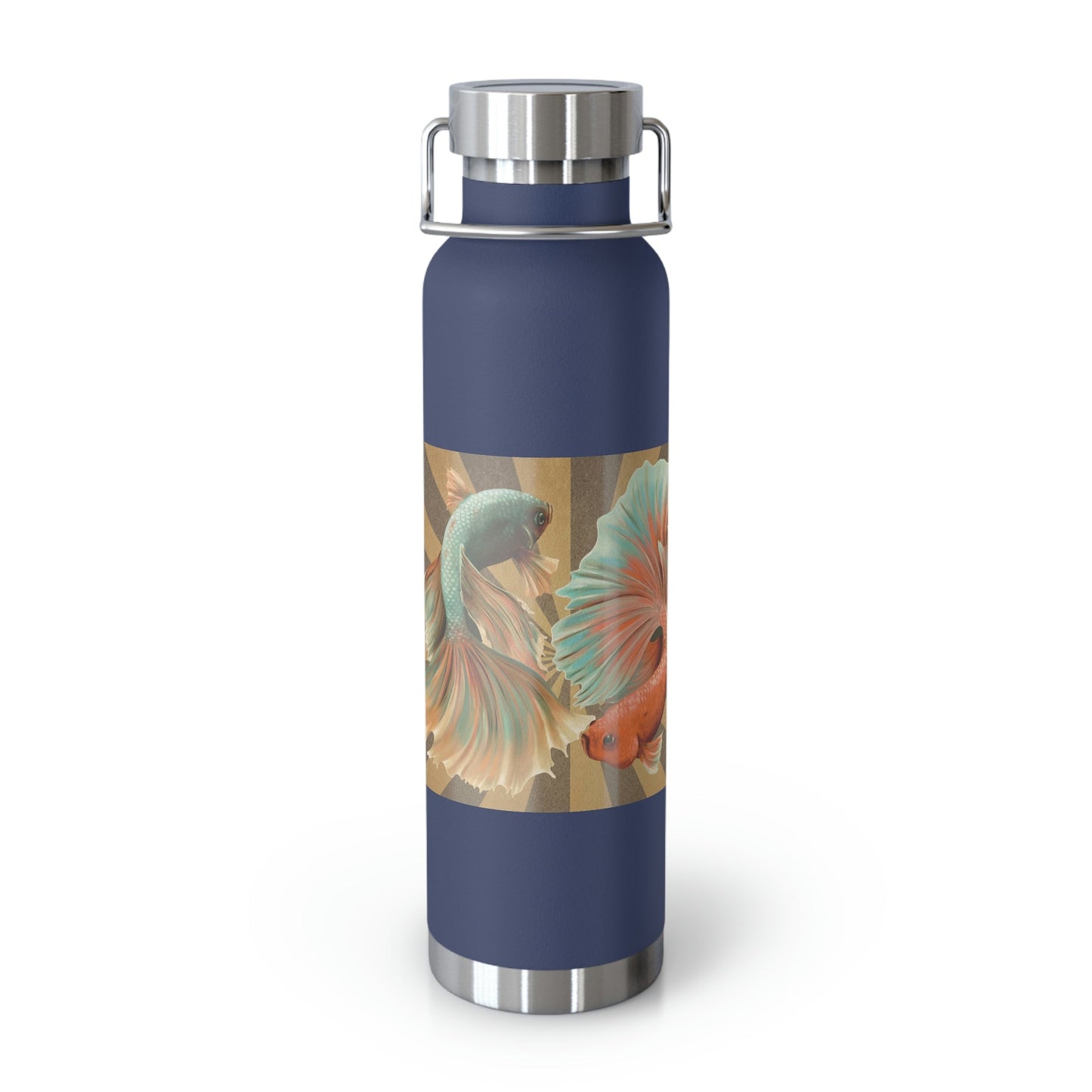 Siamese Fighting Fish | Copper Vacuum Insulated Bottle, 22oz