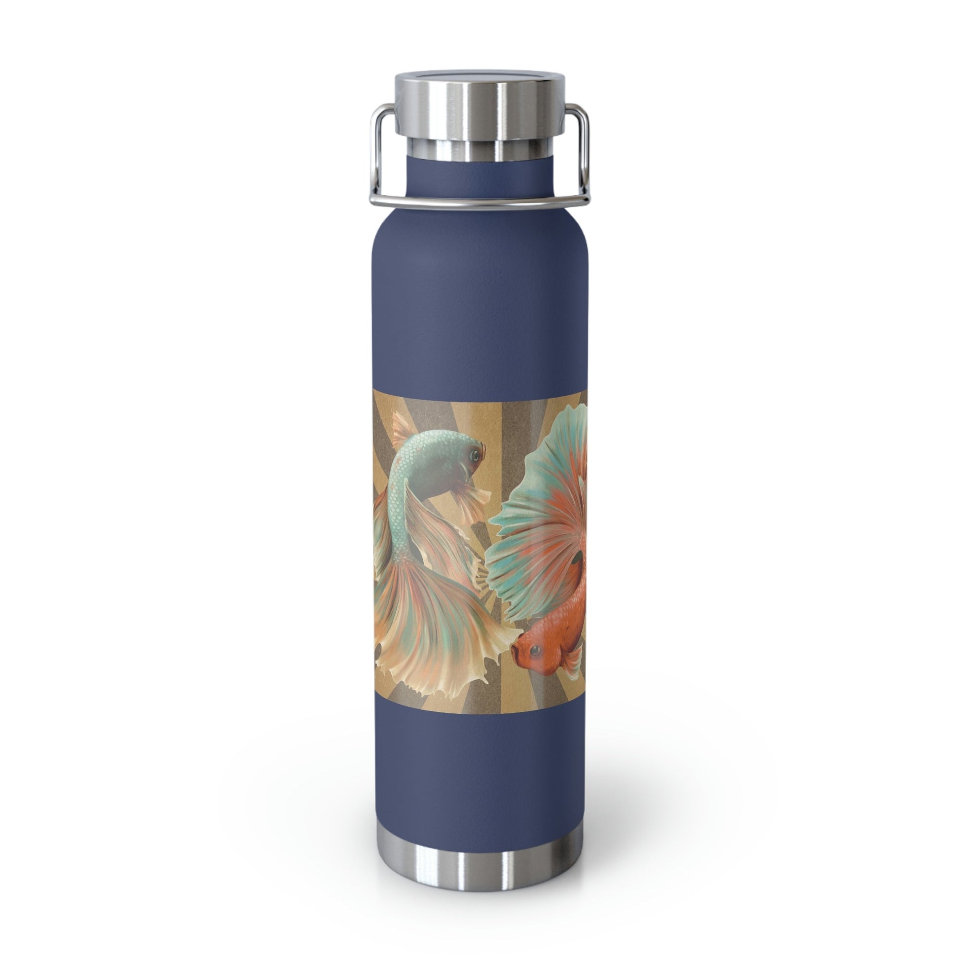 Siamese Fighting Fish | Copper Vacuum Insulated Bottle, 22oz