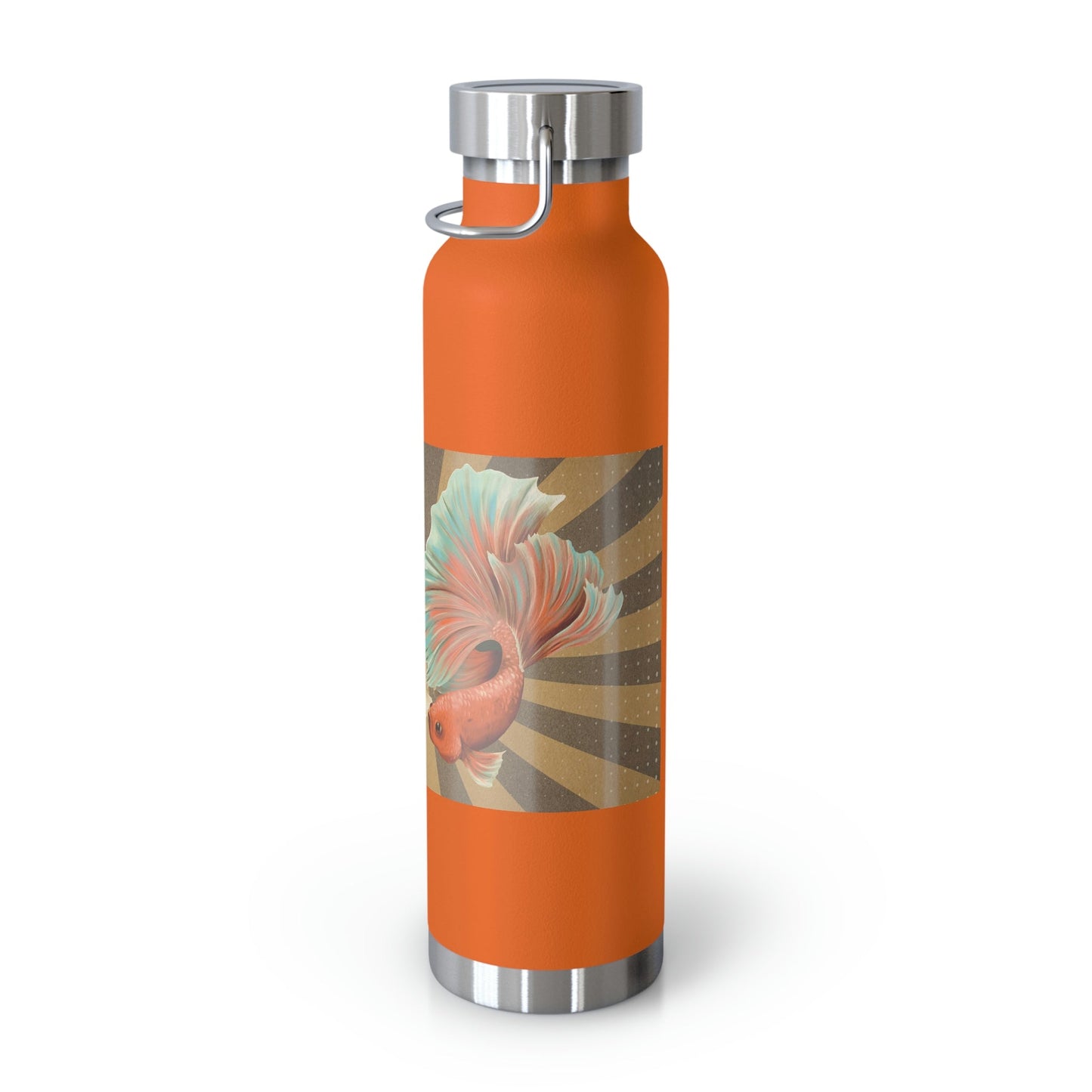 Siamese Fighting Fish | Copper Vacuum Insulated Bottle, 22oz