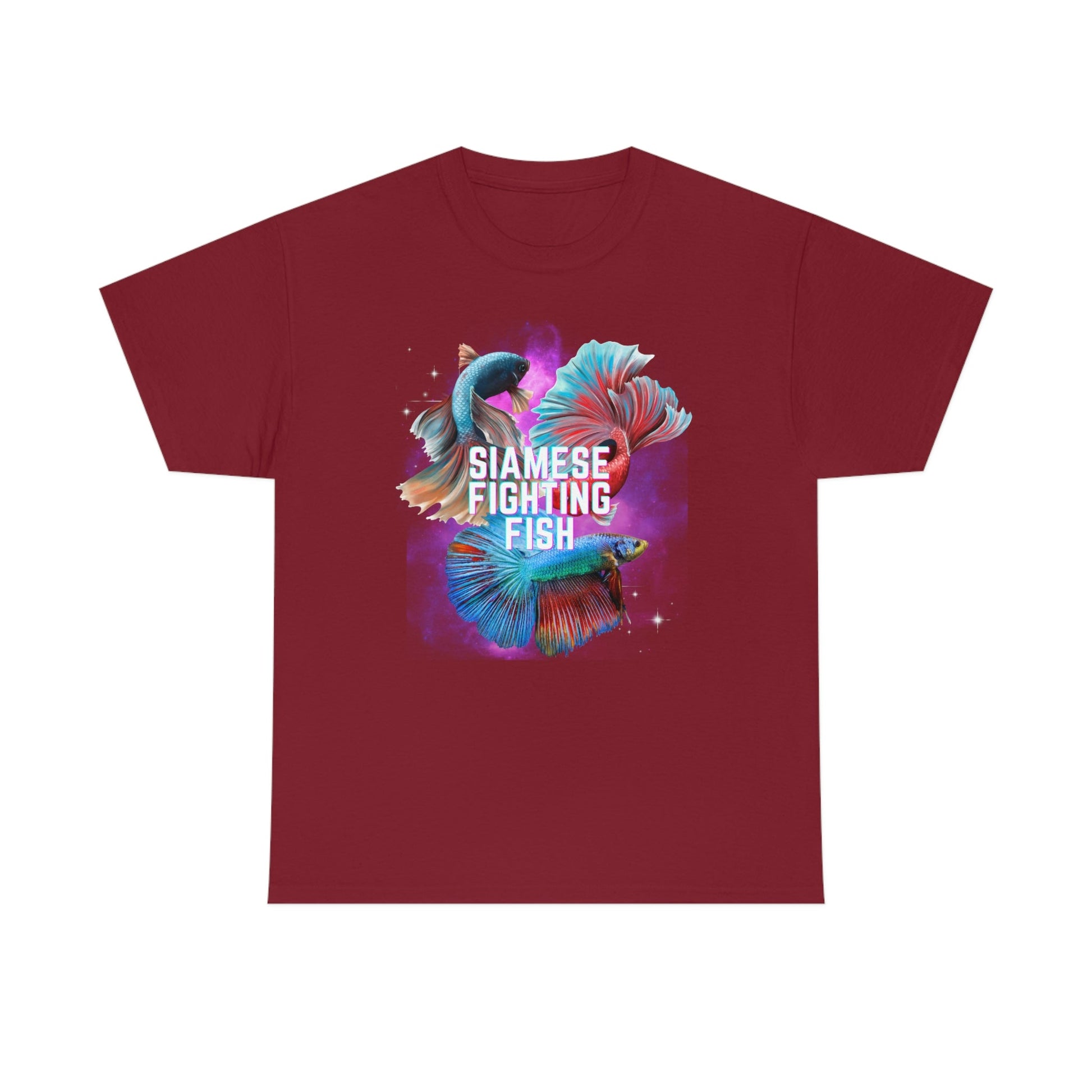 Siamese Fighting Fish Heavy Cotton T-Shirt