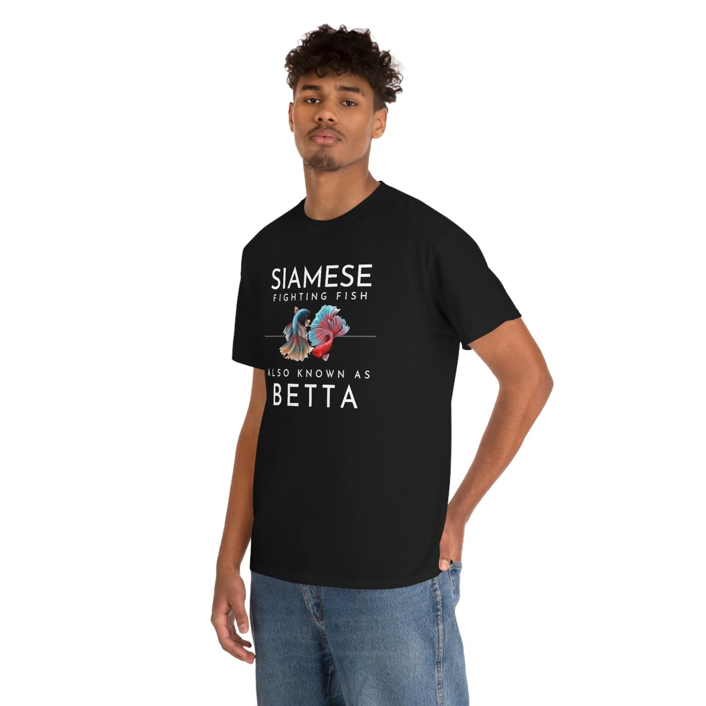 Siamese Fighting Fish Heavy Cotton T-Shirt