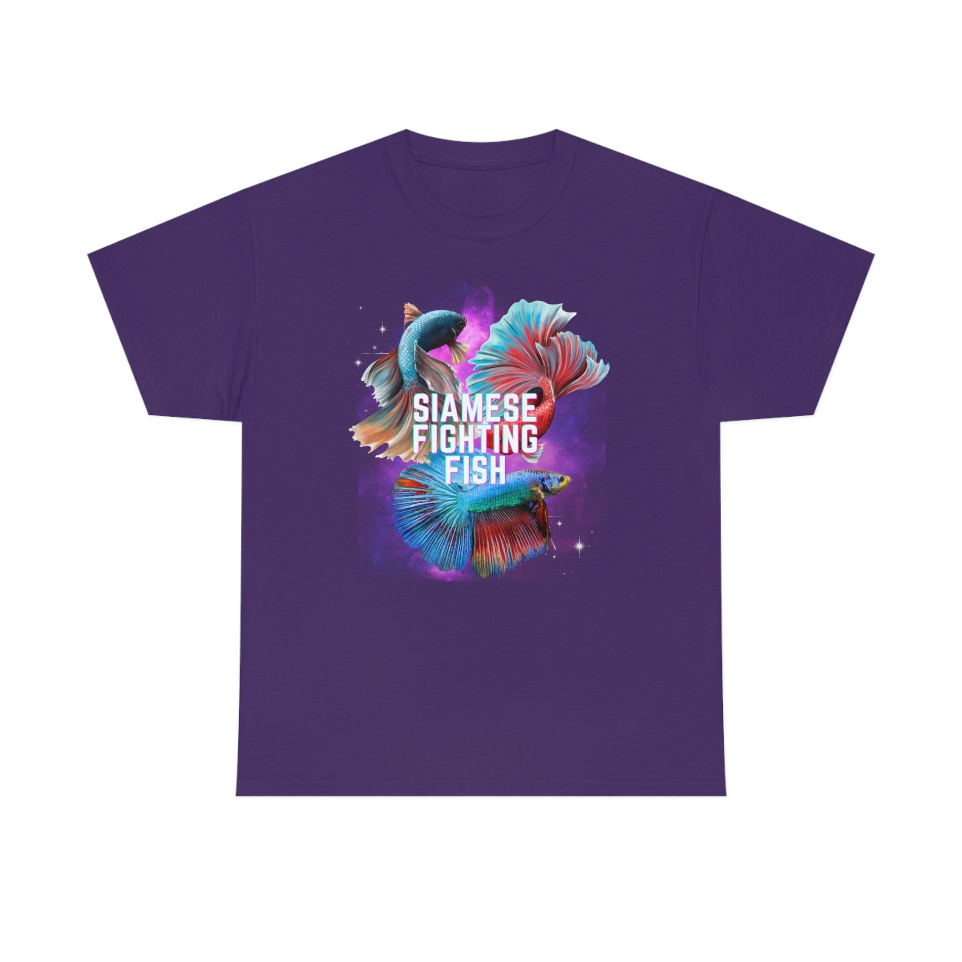 Siamese Fighting Fish Heavy Cotton T-Shirt