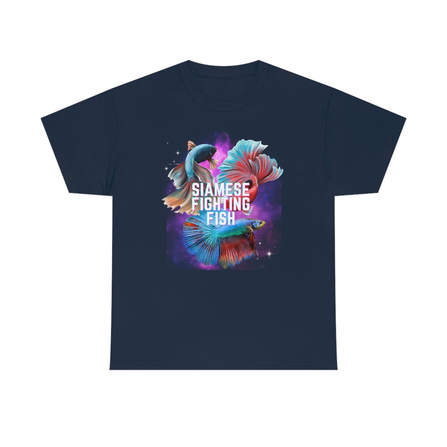 Siamese Fighting Fish Heavy Cotton T-Shirt