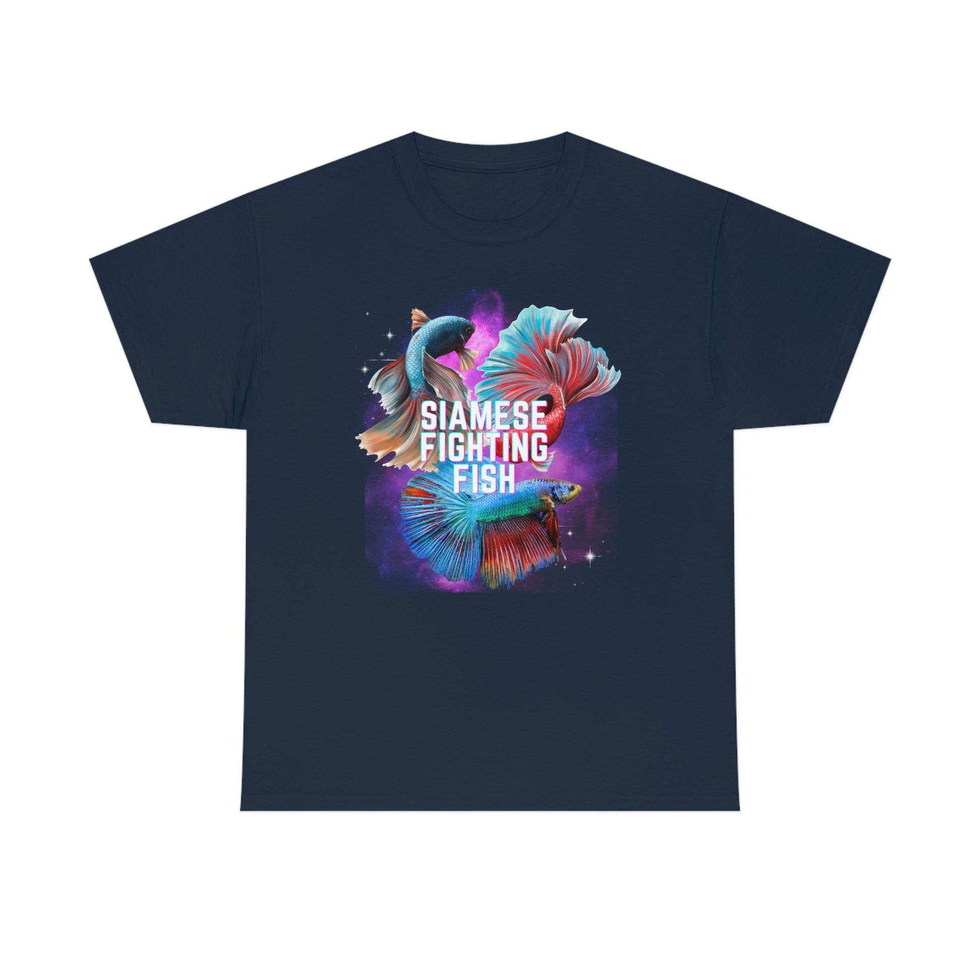 Siamese Fighting Fish Heavy Cotton T-Shirt