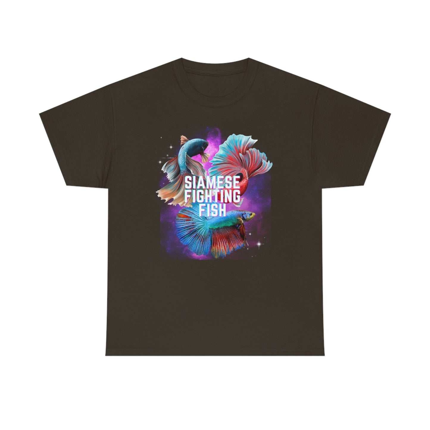 Siamese Fighting Fish Heavy Cotton T-Shirt