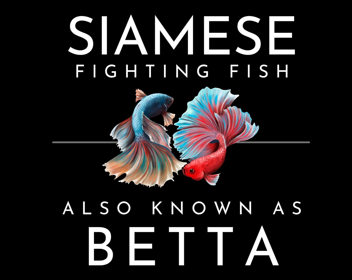 Siamese Fighting Fish Heavy Cotton T-Shirt