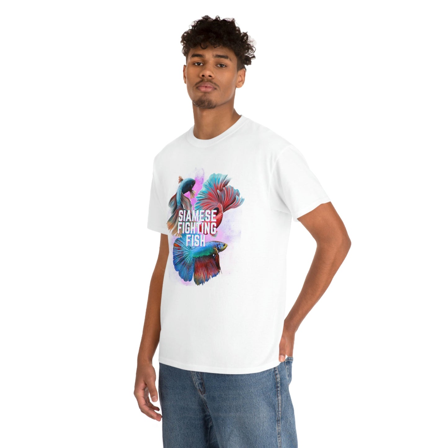 Siamese Fighting Fish II Heavy Cotton T-Shirt