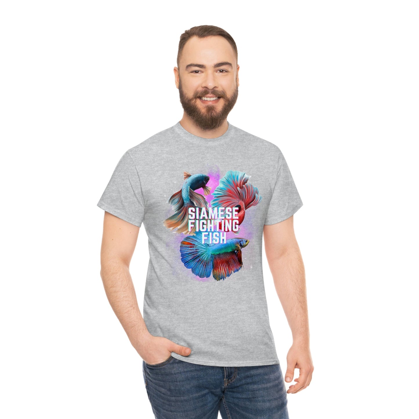 Siamese Fighting Fish II Heavy Cotton T-Shirt