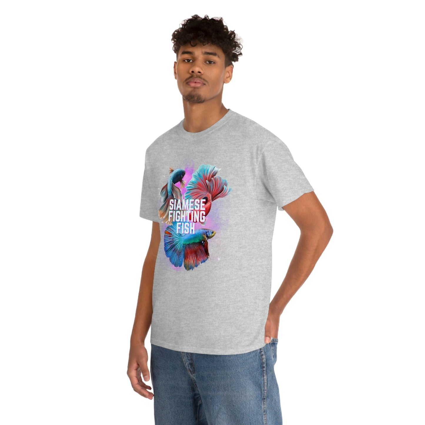 Siamese Fighting Fish II Heavy Cotton T-Shirt