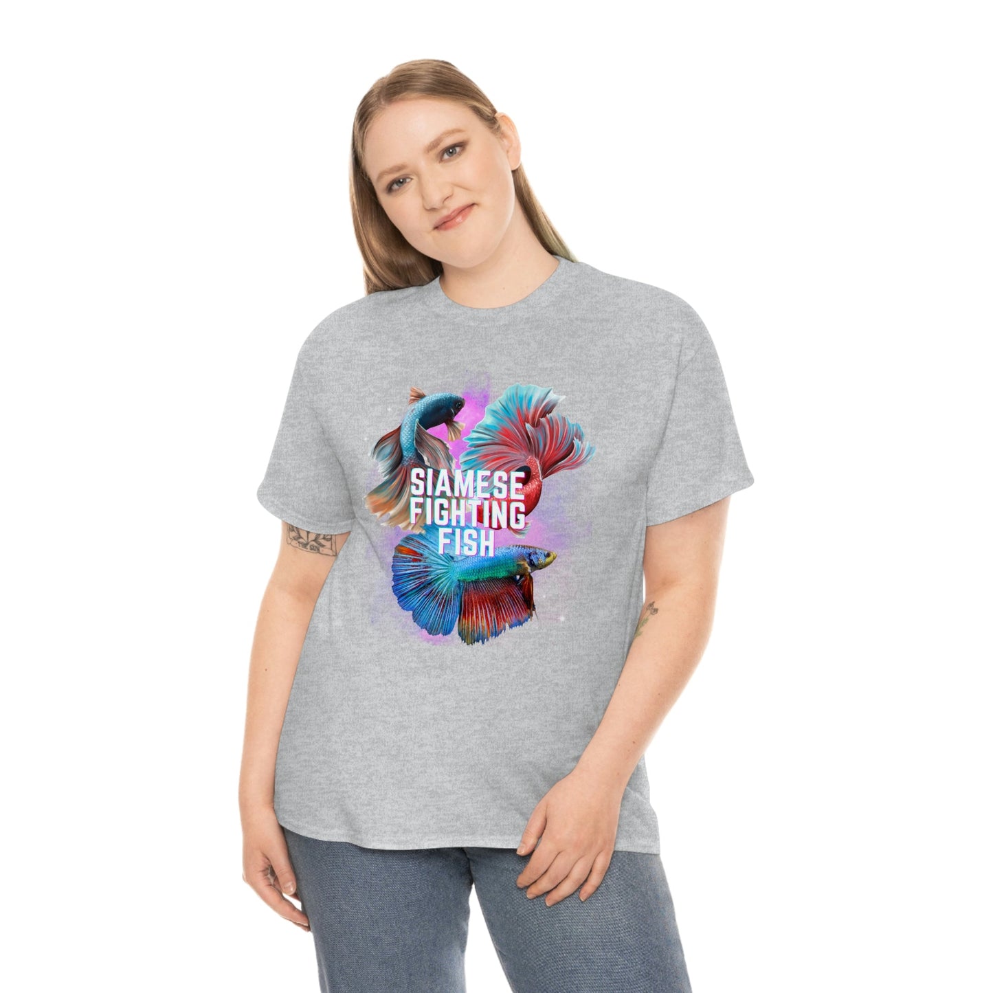 Siamese Fighting Fish II Heavy Cotton T-Shirt