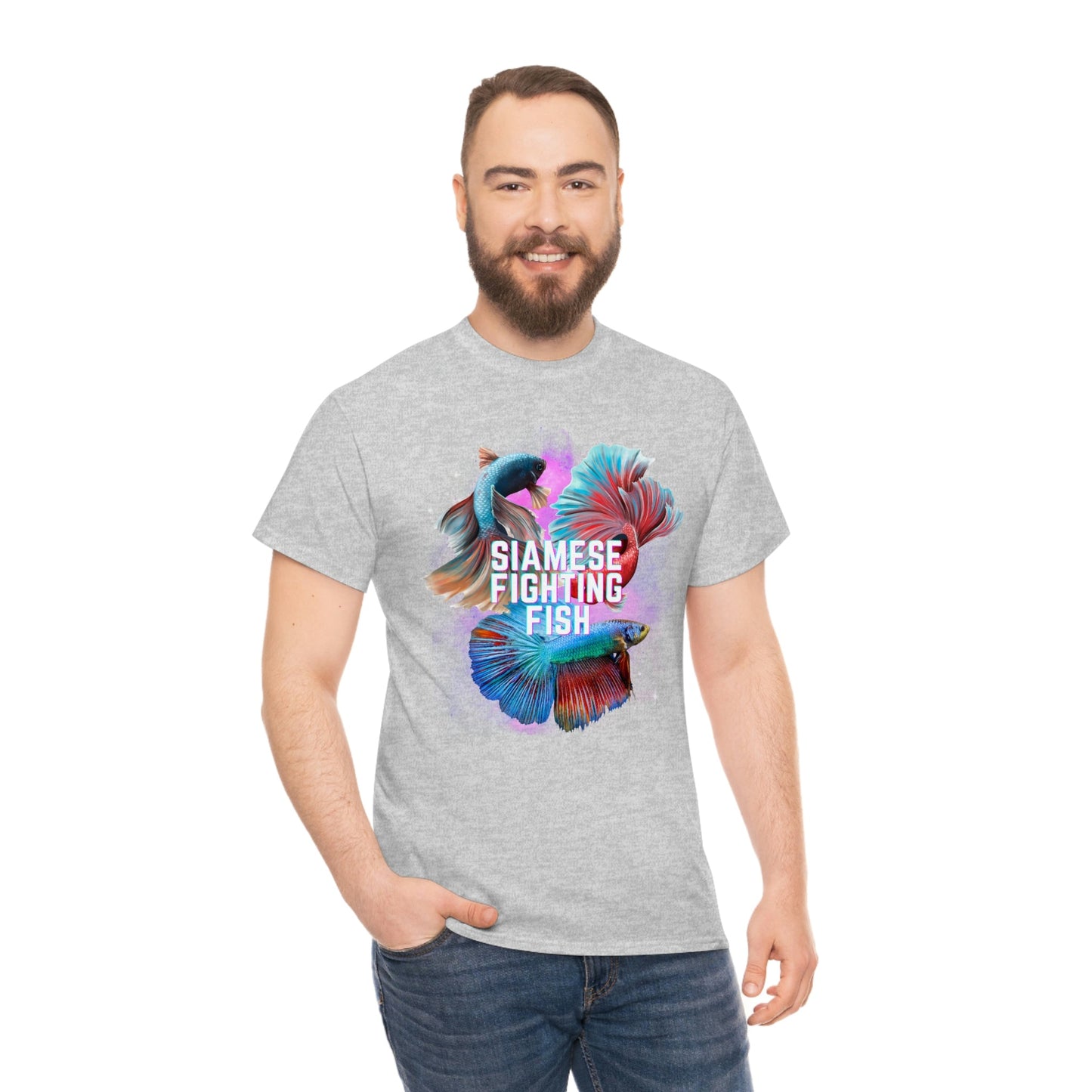 Siamese Fighting Fish II Heavy Cotton T-Shirt