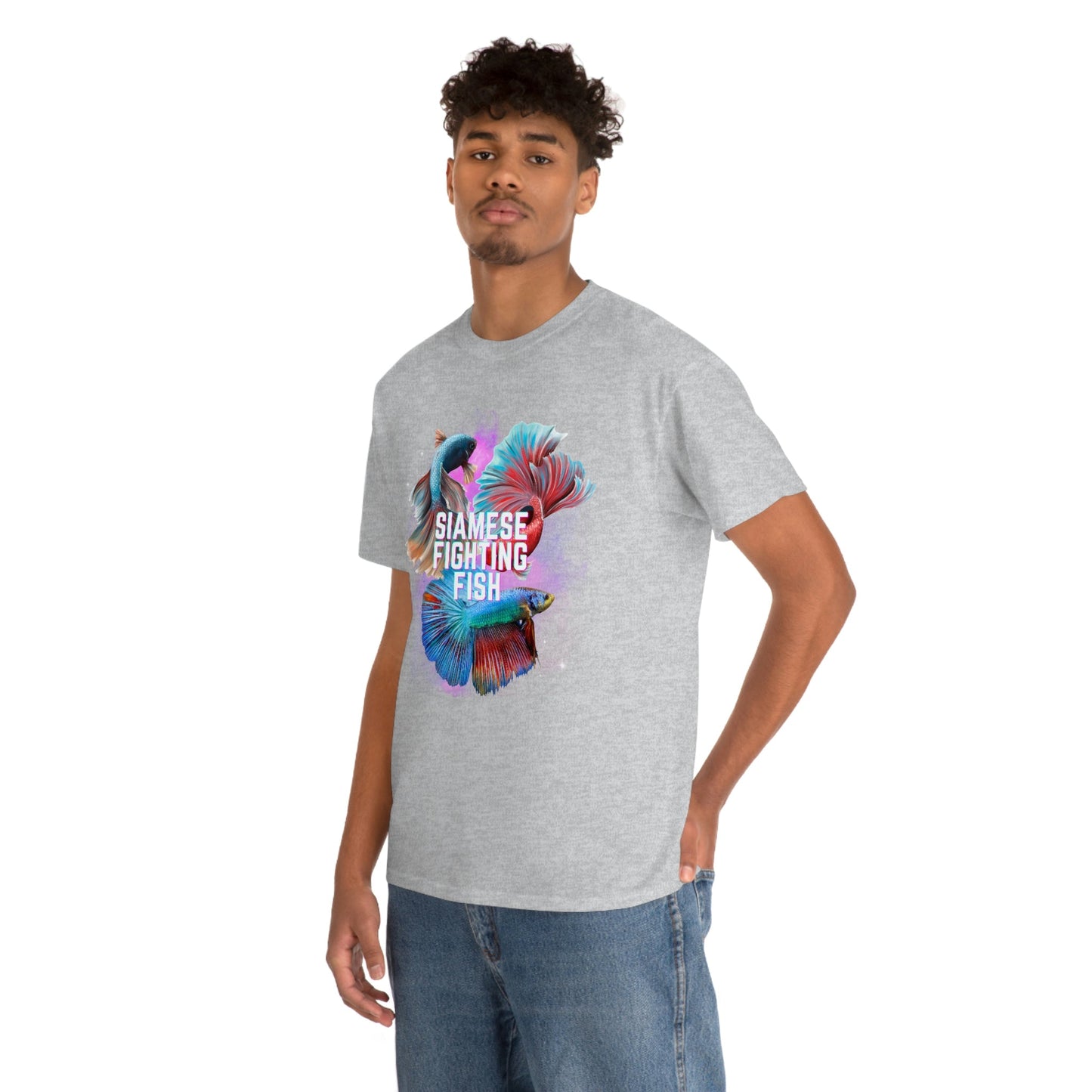Siamese Fighting Fish II Heavy Cotton T-Shirt
