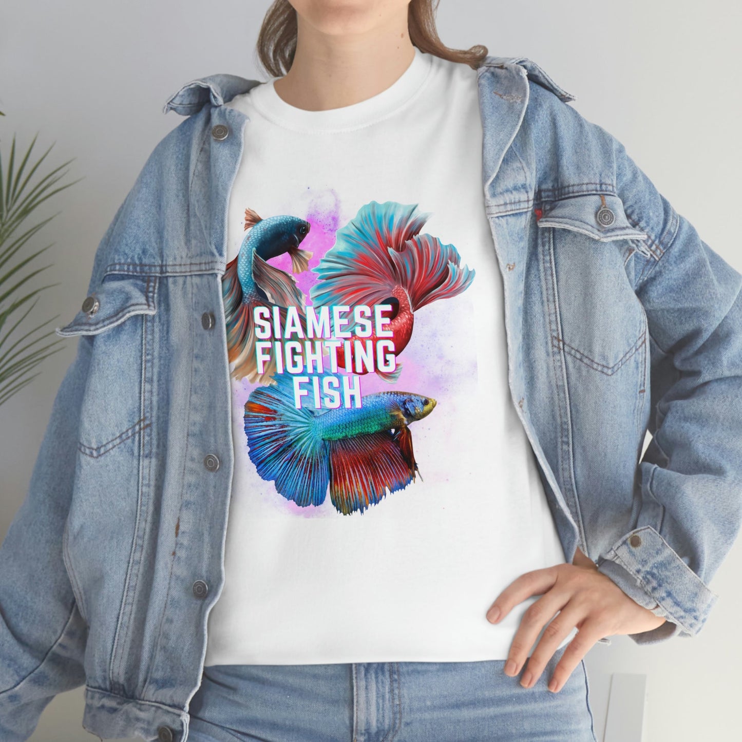 Siamese Fighting Fish II Heavy Cotton T-Shirt