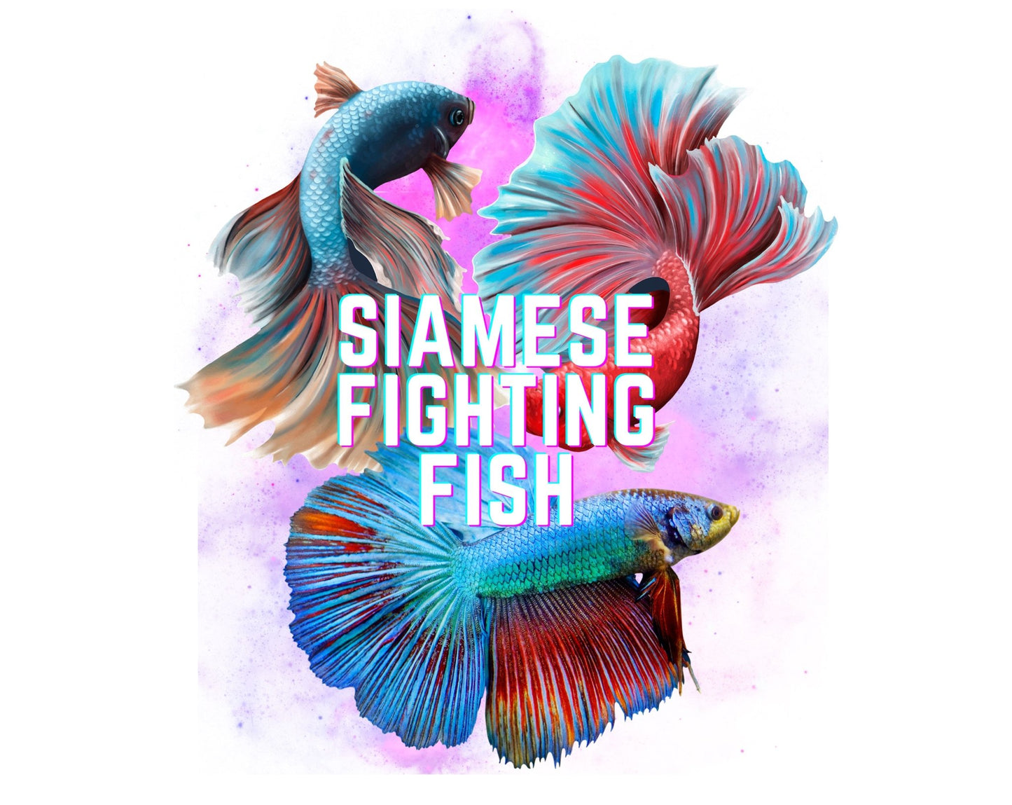 Siamese Fighting Fish II Heavy Cotton T-Shirt