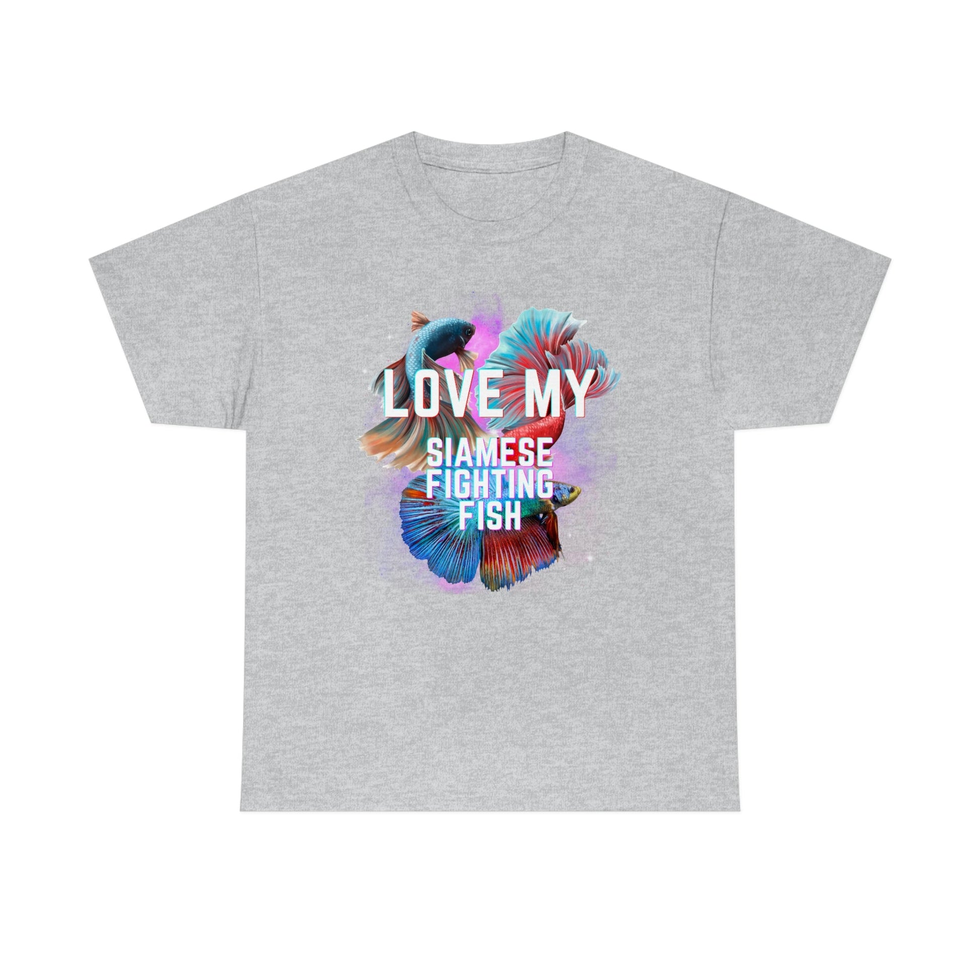 Siamese Fighting Fish III Heavy Cotton T-Shirt