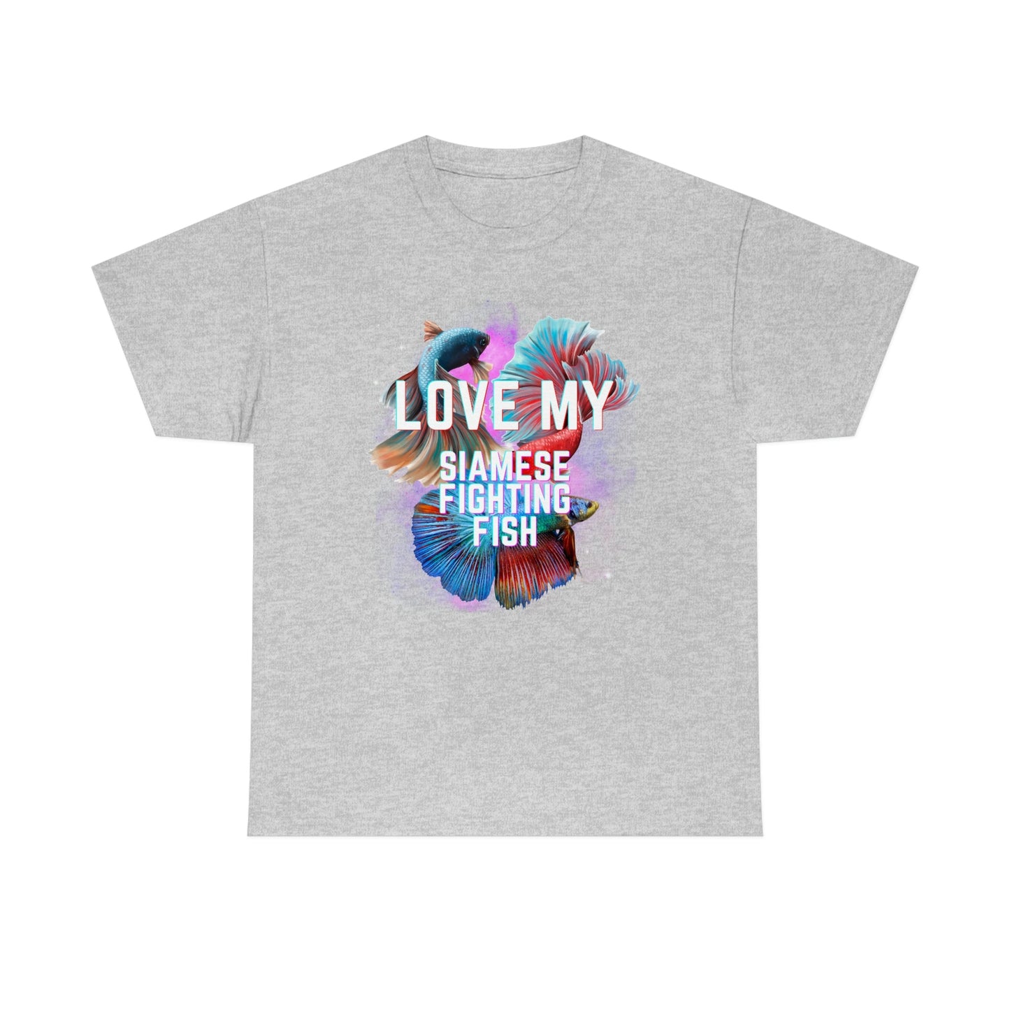 Siamese Fighting Fish III Heavy Cotton T-Shirt