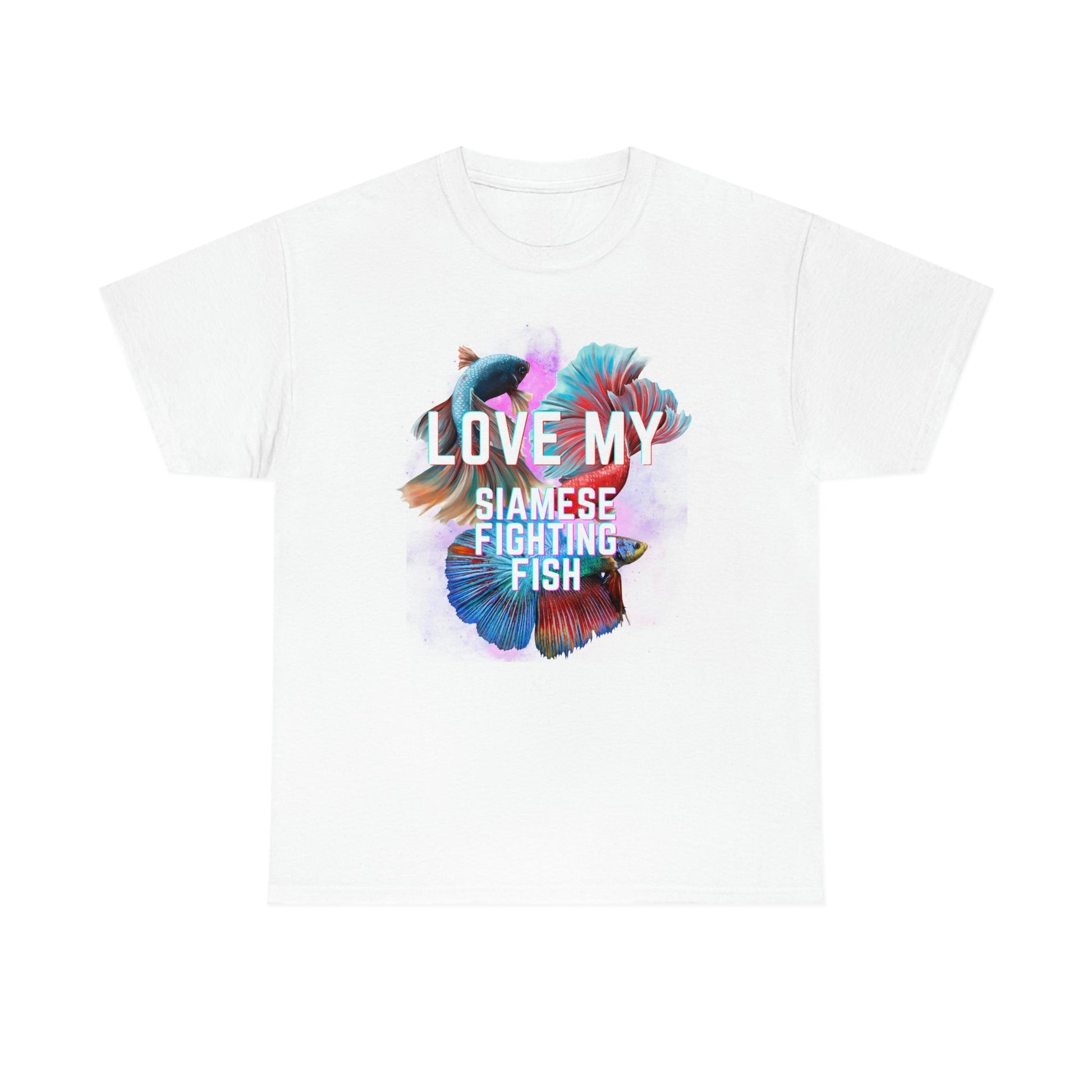 Siamese Fighting Fish III Heavy Cotton T-Shirt