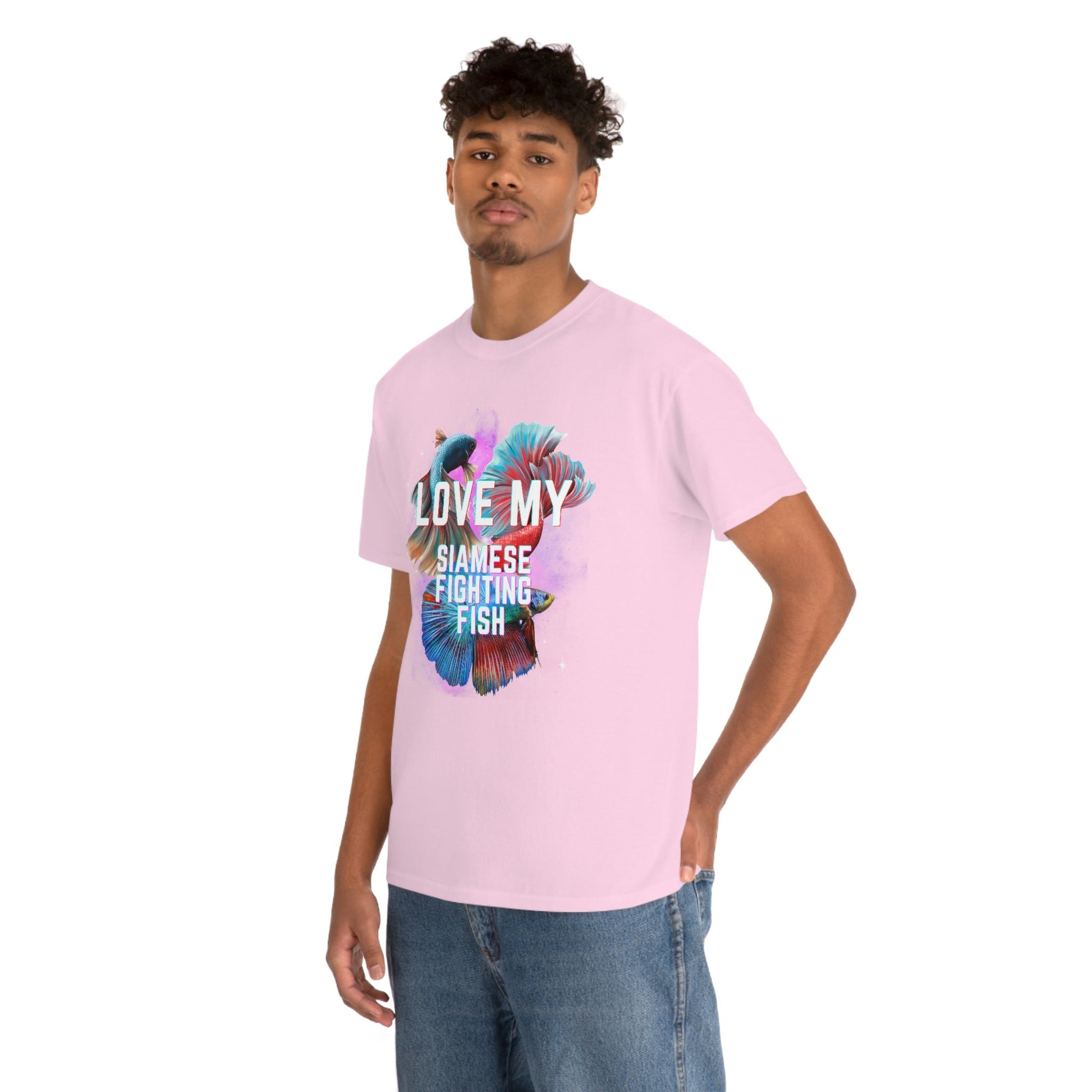 Siamese Fighting Fish III Heavy Cotton T-Shirt