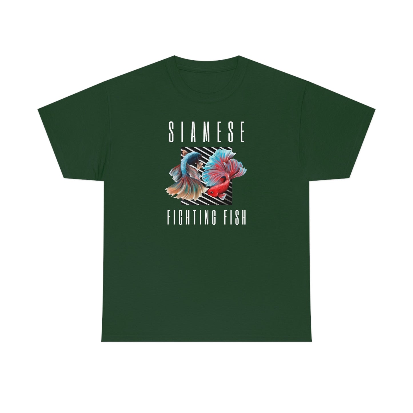 Siamese Fighting Fish IV Heavy Cotton T-Shirt