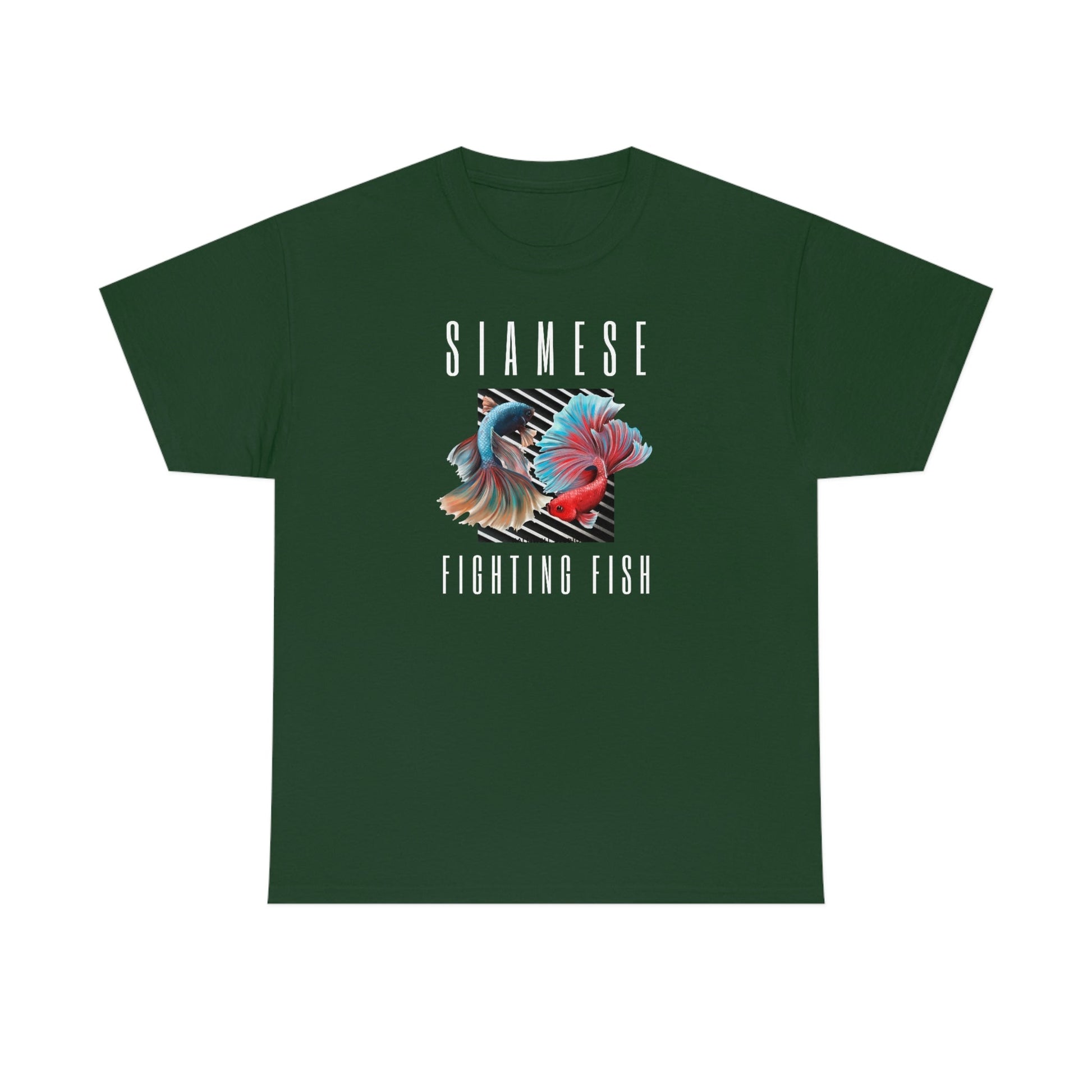 Siamese Fighting Fish IV Heavy Cotton T-Shirt