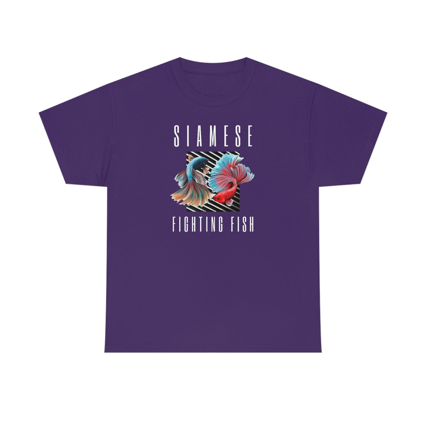 Siamese Fighting Fish IV Heavy Cotton T-Shirt