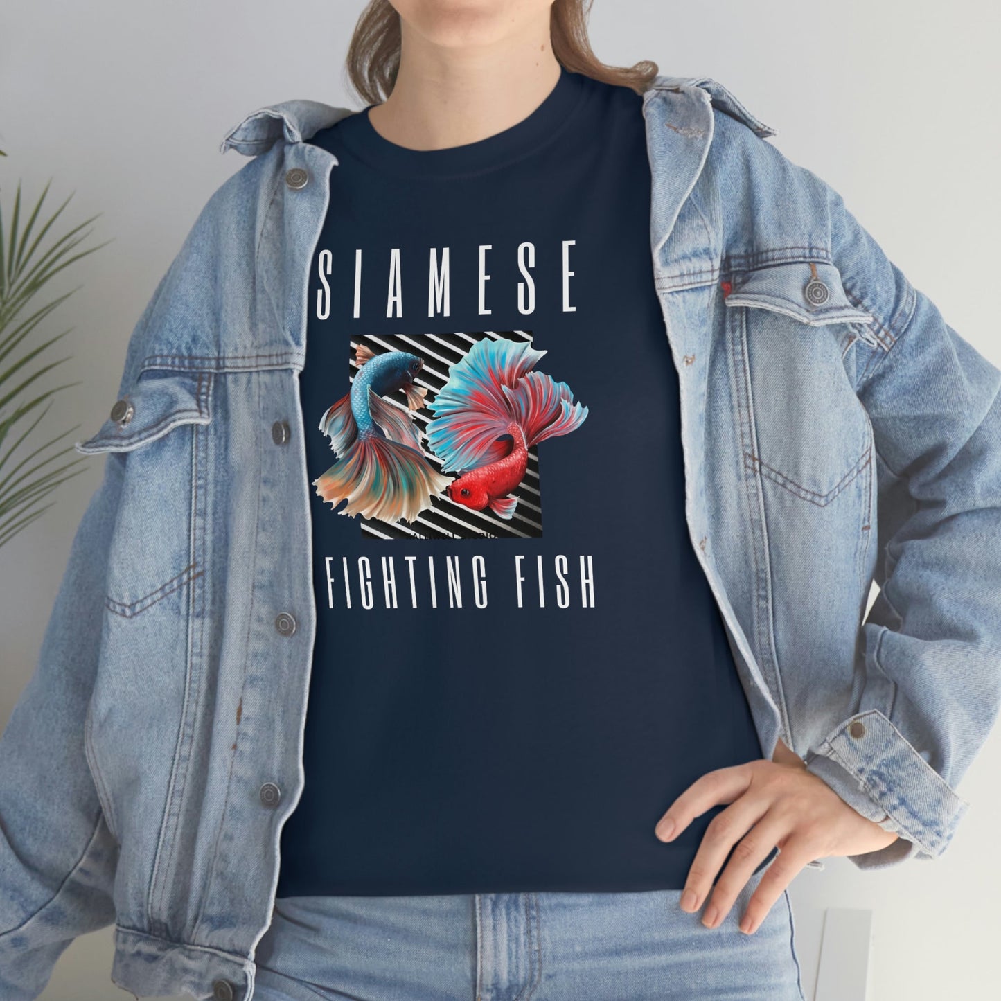 Siamese Fighting Fish IV Heavy Cotton T-Shirt
