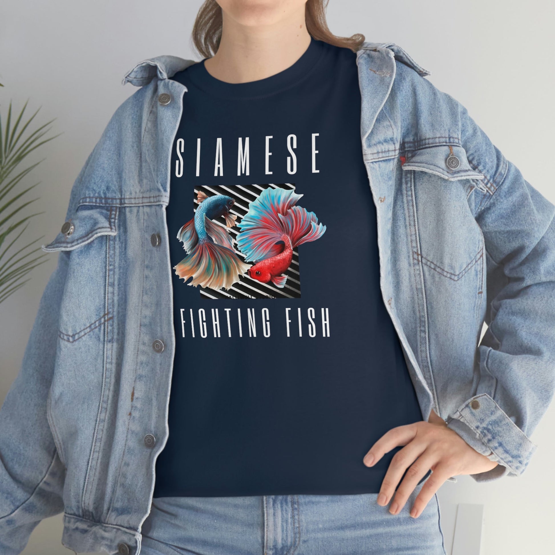 Siamese Fighting Fish IV Heavy Cotton T-Shirt