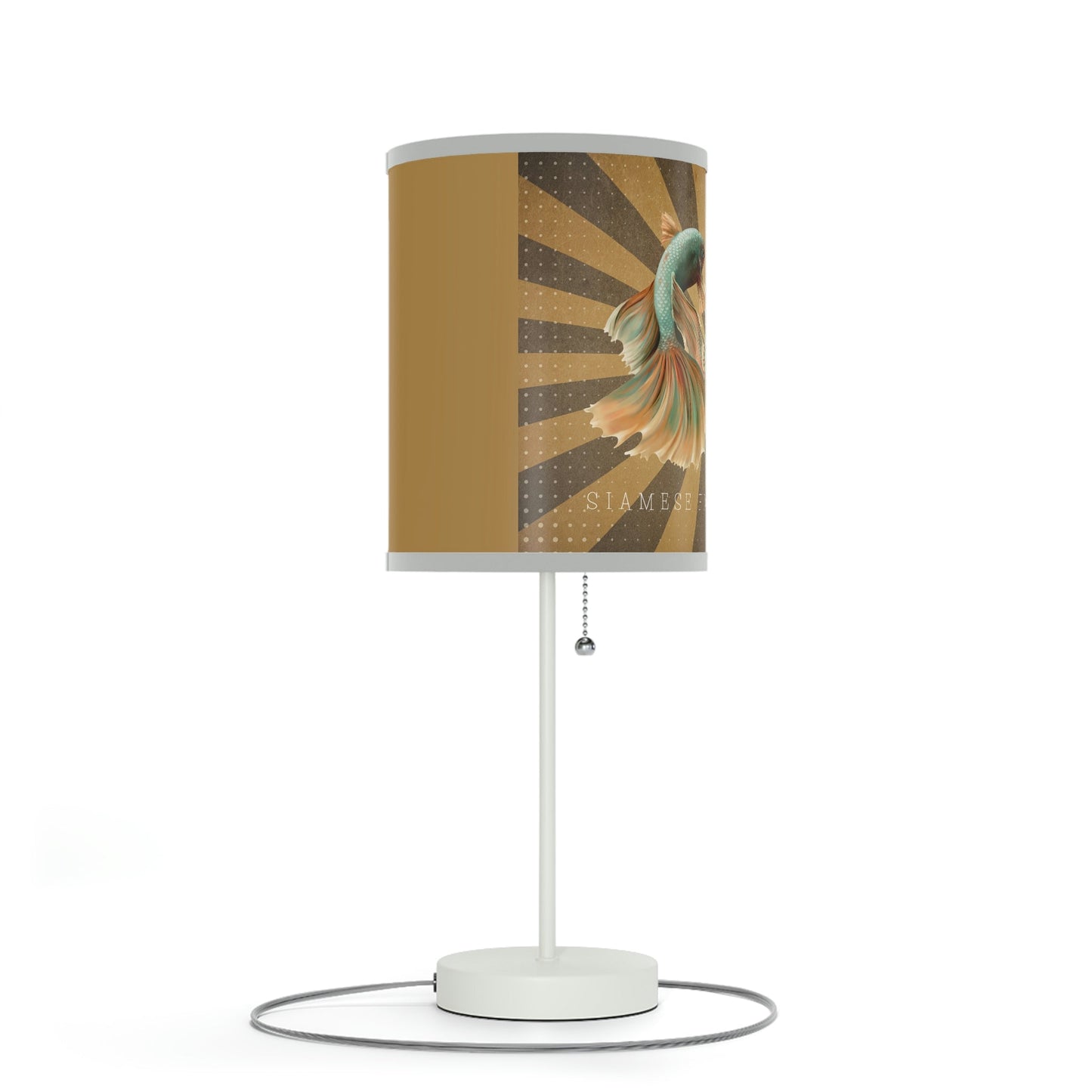 Siamese Fighting Fish Lamp on a Stand, US|CA plug