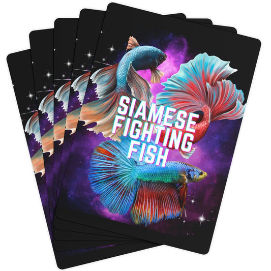 Siamese Fighting Fish Poker Playing Cards