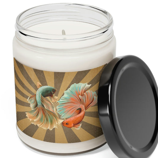 Siamese Fighting Fish Scented Soy Candle - 9oz
