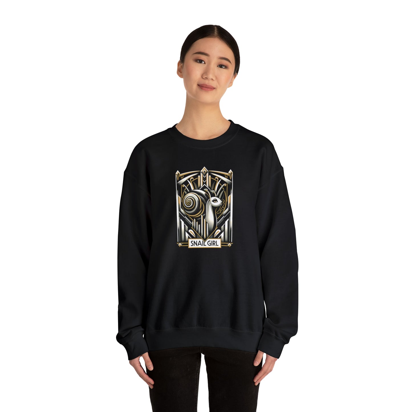 Snail Girl Art Deco Sweatshirt