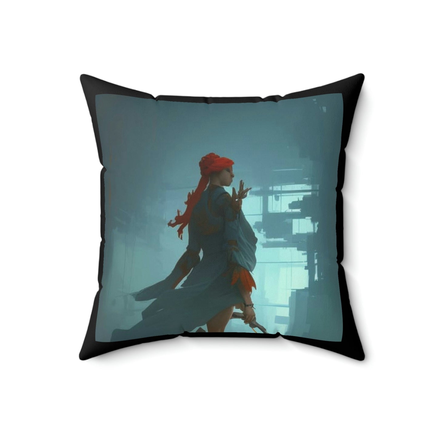 Stay Weird III Square Pillow