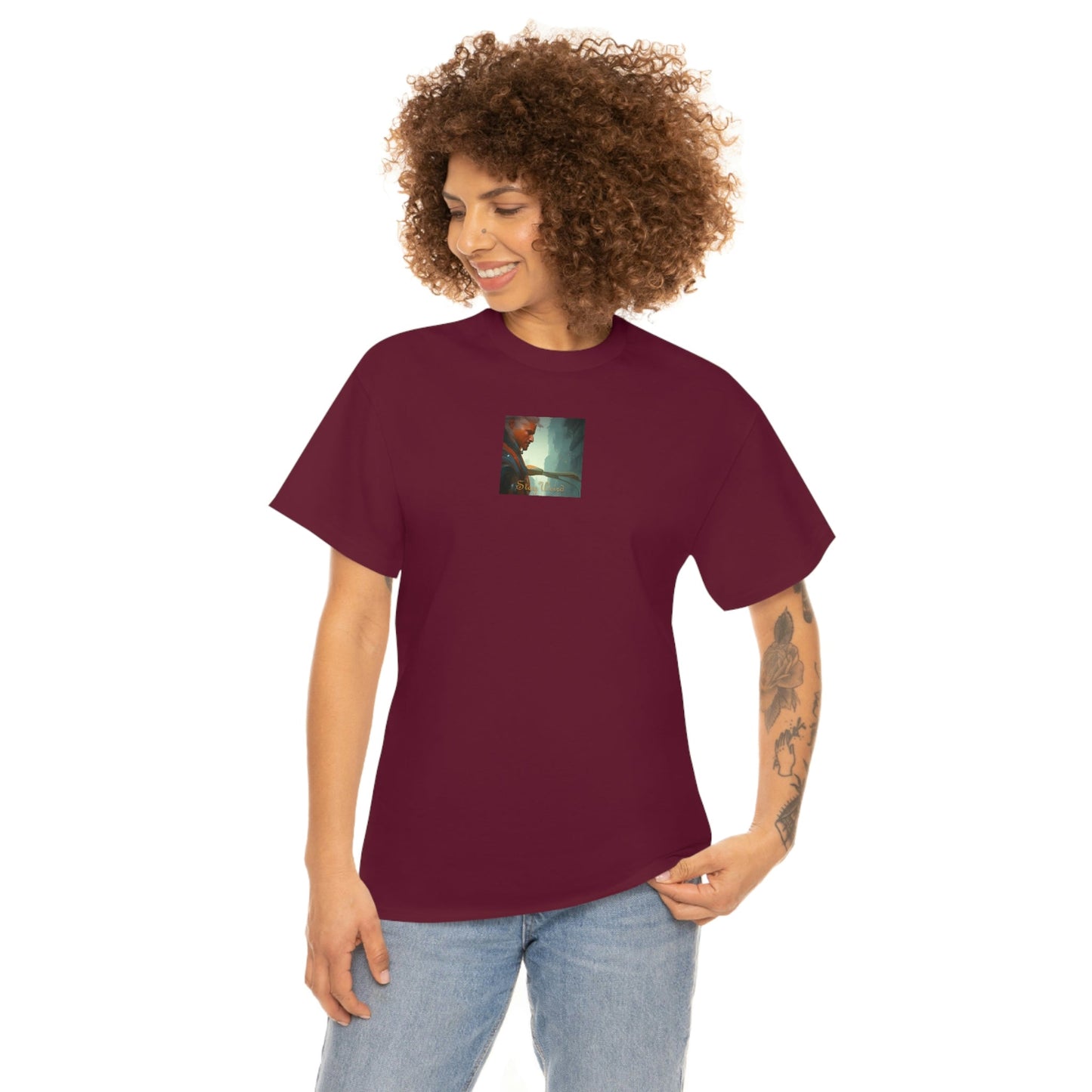 Stay Weird V Heavy Cotton Tee
