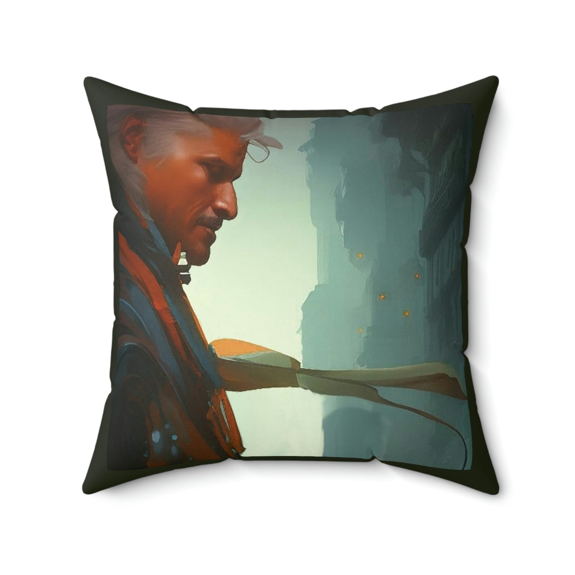 Stay Weird V Square Pillow