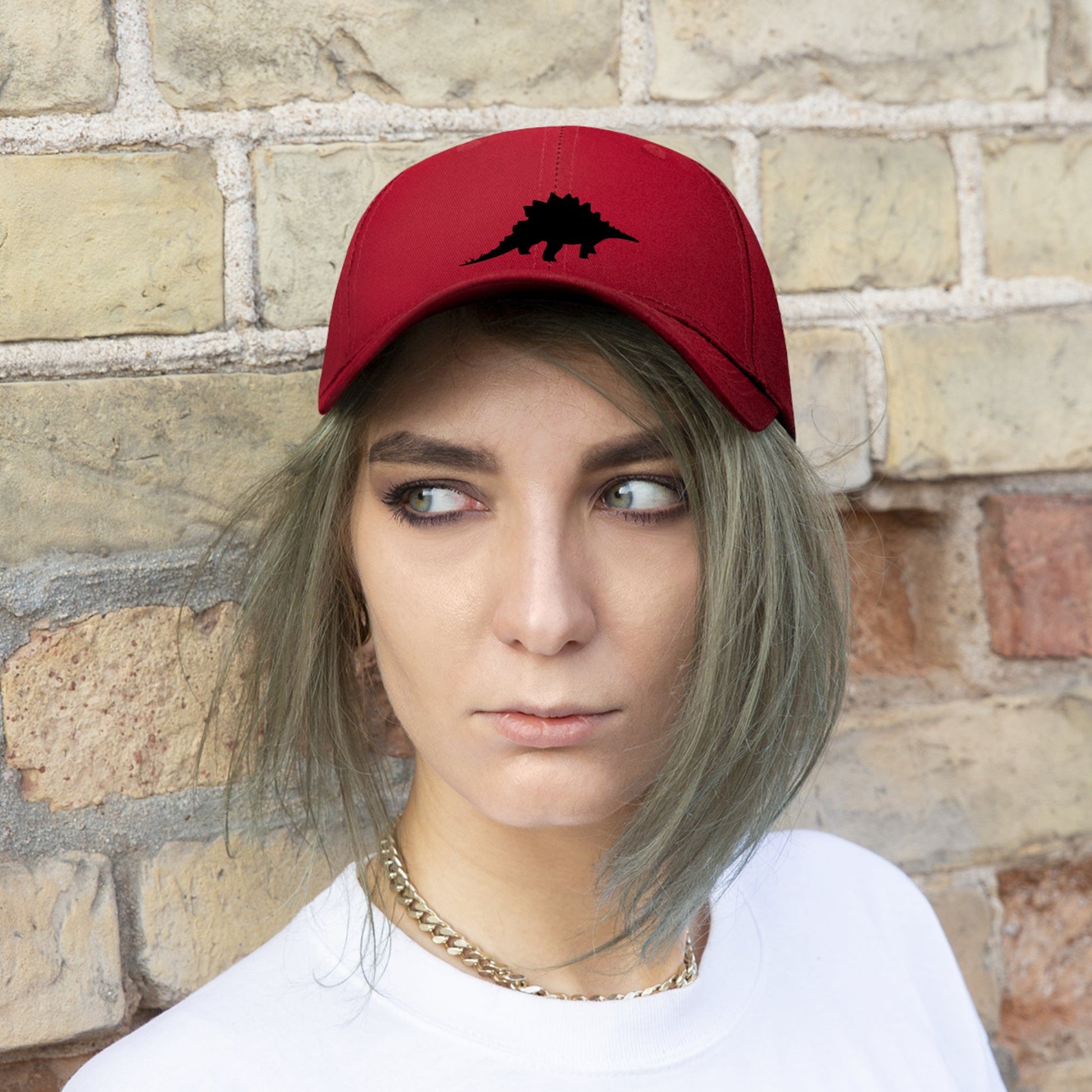 Stegosaurus Twill Hat | Paleontologist Gift for Dinosaur Lovers